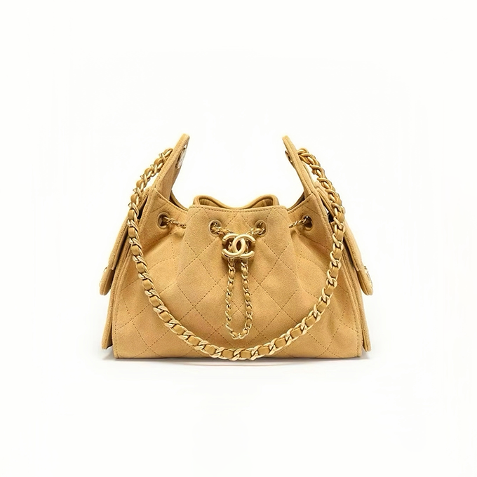 chanel 25 mini faded wash denim quilted chain tote bag
